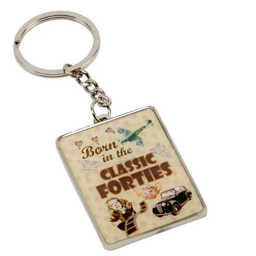 Born in the Classic Forties Keyring, Gift