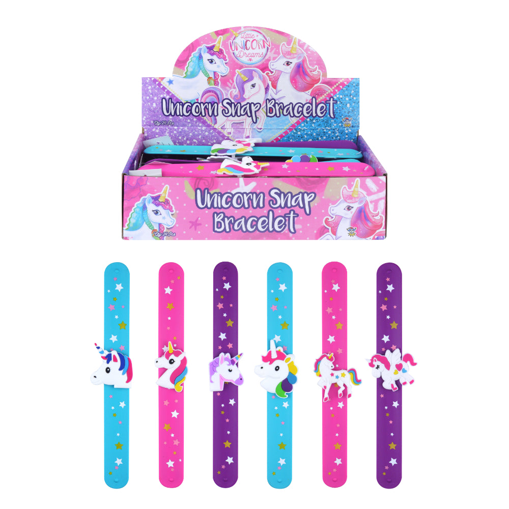 Unicorn Snap Bracelet with Print