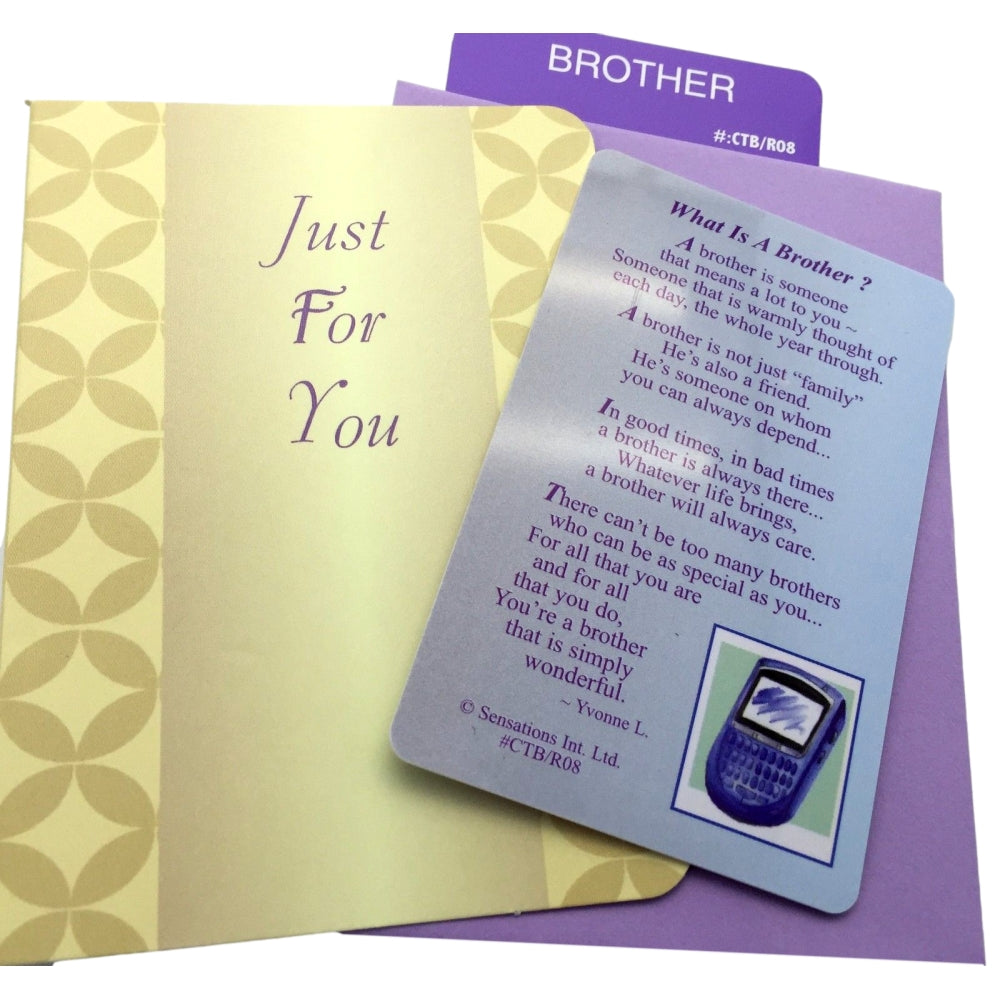 What Is A Brother...Wallet Card (Sentimental Keepsake Wallet /Purse Card)