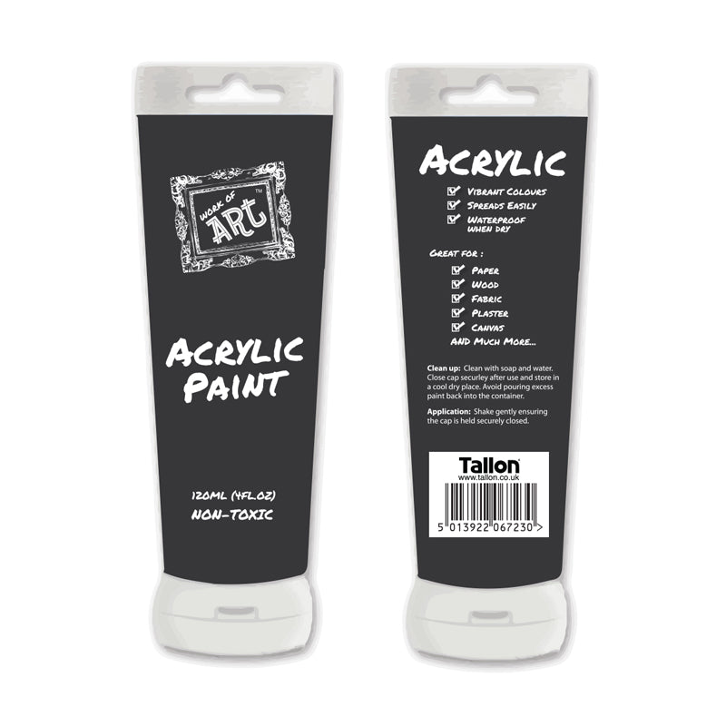 Black Acrylic Paint 120ml