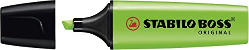 Stabilo Boss Original Green Highlighter (Pack of 10)