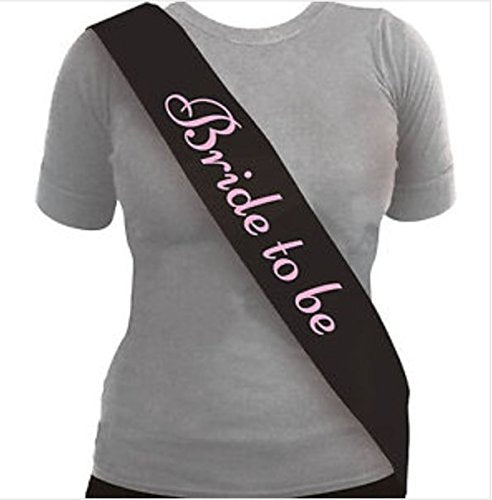 Bride To Be Black Sash