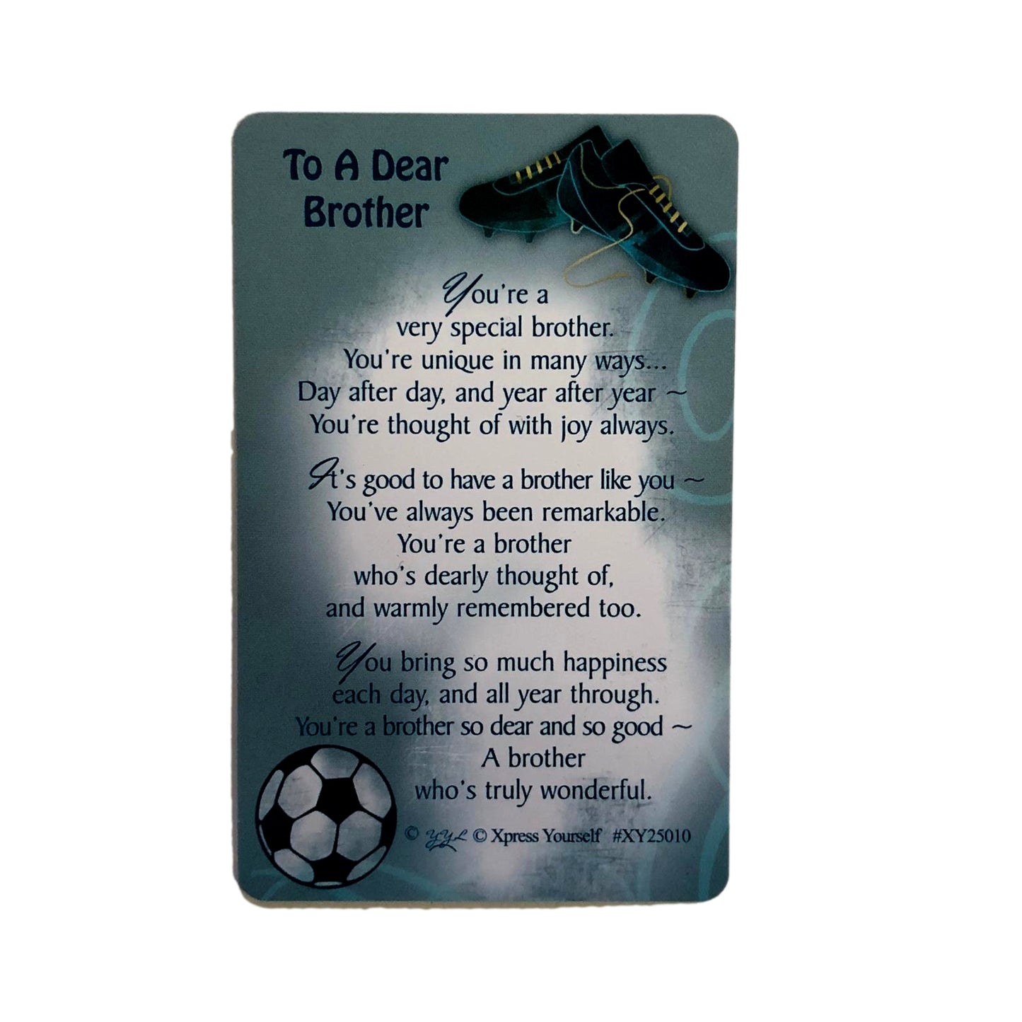 Xpress Yourself Brother Keepsake Card To A Dear Brother