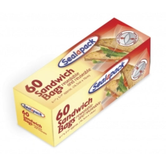 60 Resealable Sandwich Bags