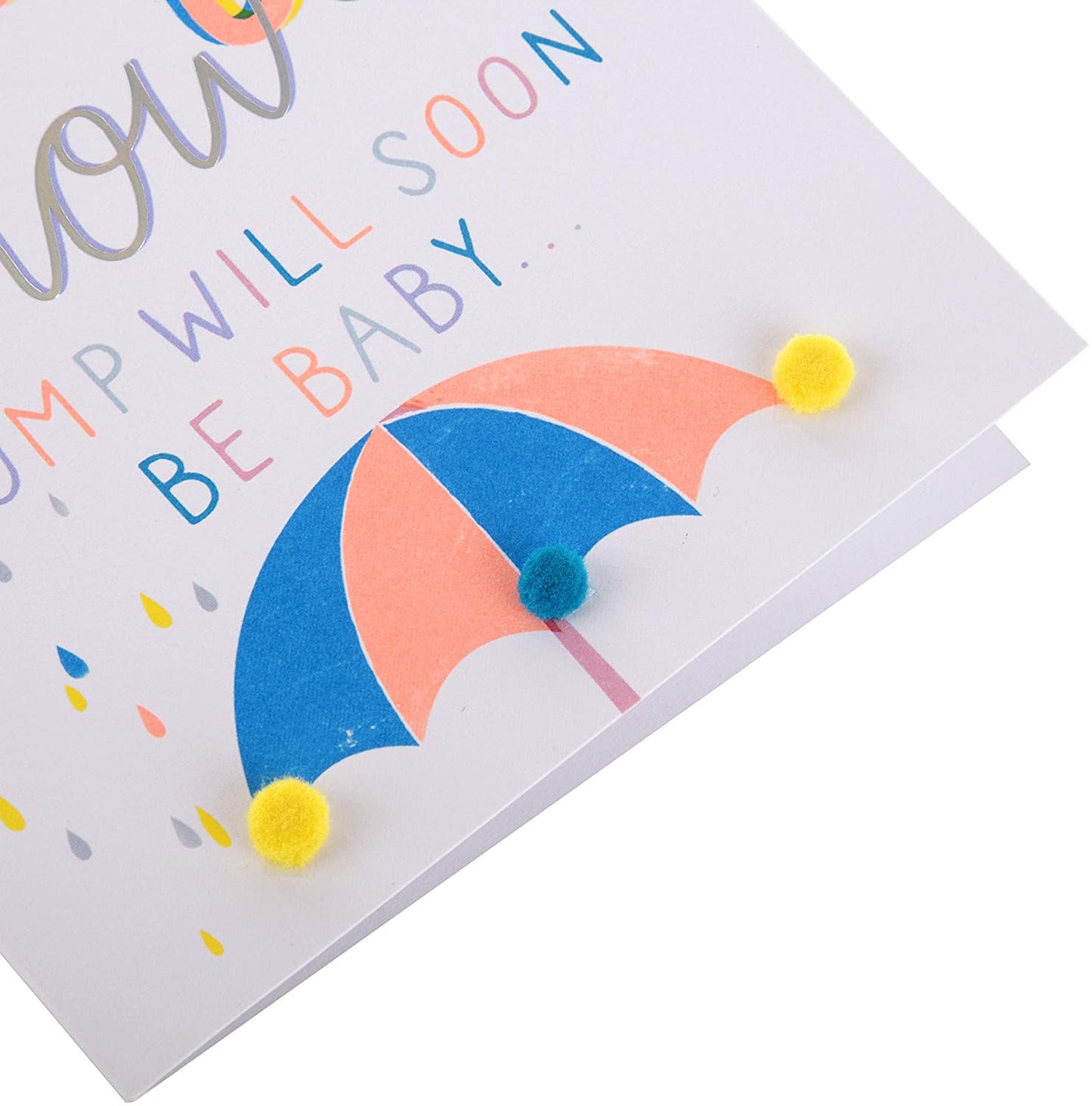 Bump Will Soon Be Baby Open Baby Shower Card