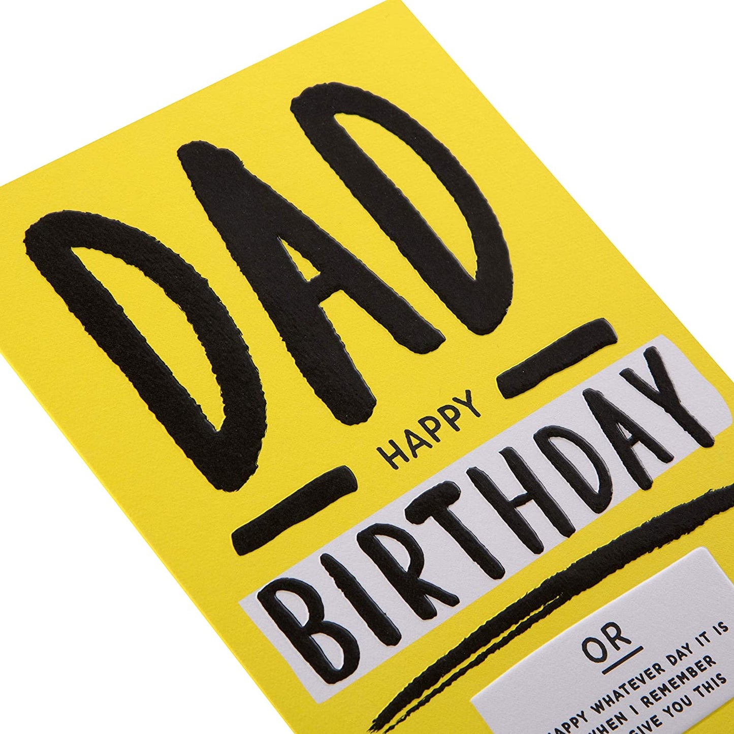 Contemporary Humour Design Dad Birthday Card