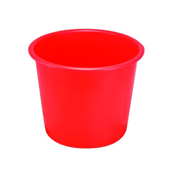 Q-Connect Waste Bin 15 Litre Red CP025KFRED