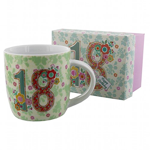 Laura Darrington Patchwork Collection 18th Birthday Mug