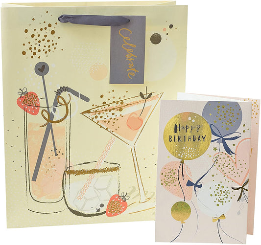 Birthday Card & Gift Bag Multipack For Her