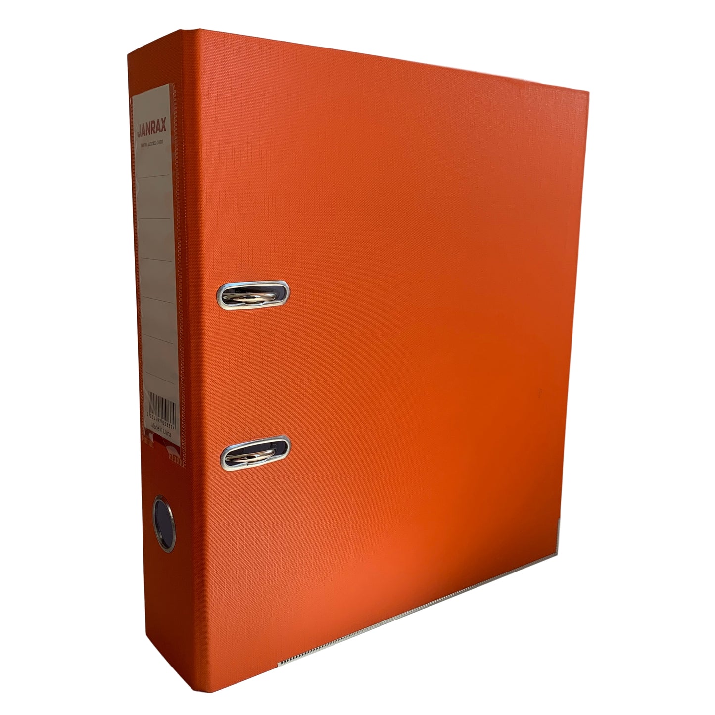 Pack of 10 A4 Orange Paperbacked Lever Arch Files by Janrax