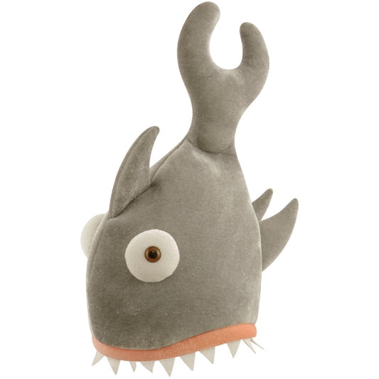 Adult Hat Shark Bite Grey Fancy Dress 29 X 42cm