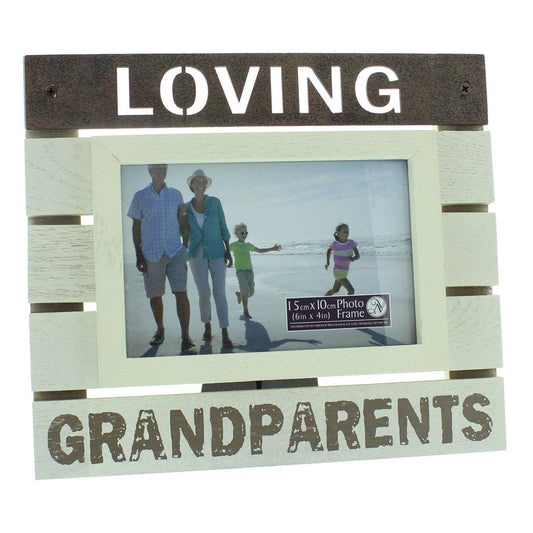 Loving Grandparents Wooden Panel Photo Frame 6" x 4"