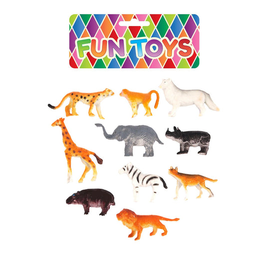 Pack of 10 Jungle Animal