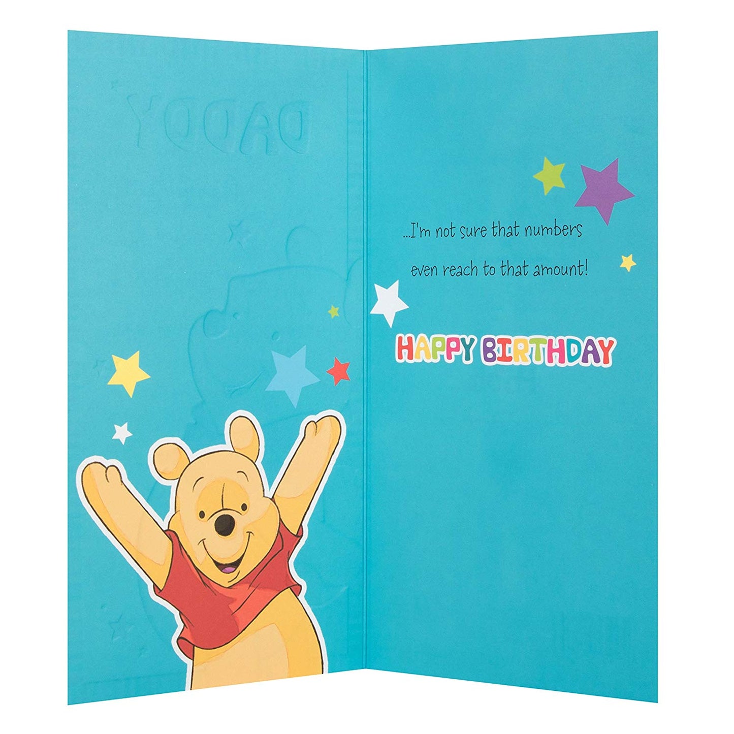 Disney Winnie The Pooh Daddy Birthday Card Love You Lots