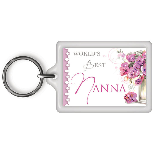 World's Best Nanna Celebrity Style Keyring