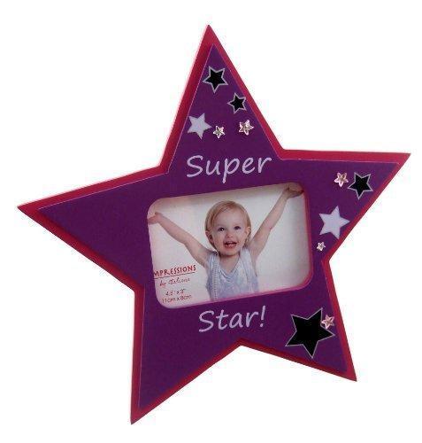 Super star 4.5" x 3" Purple & Red Photo Frame