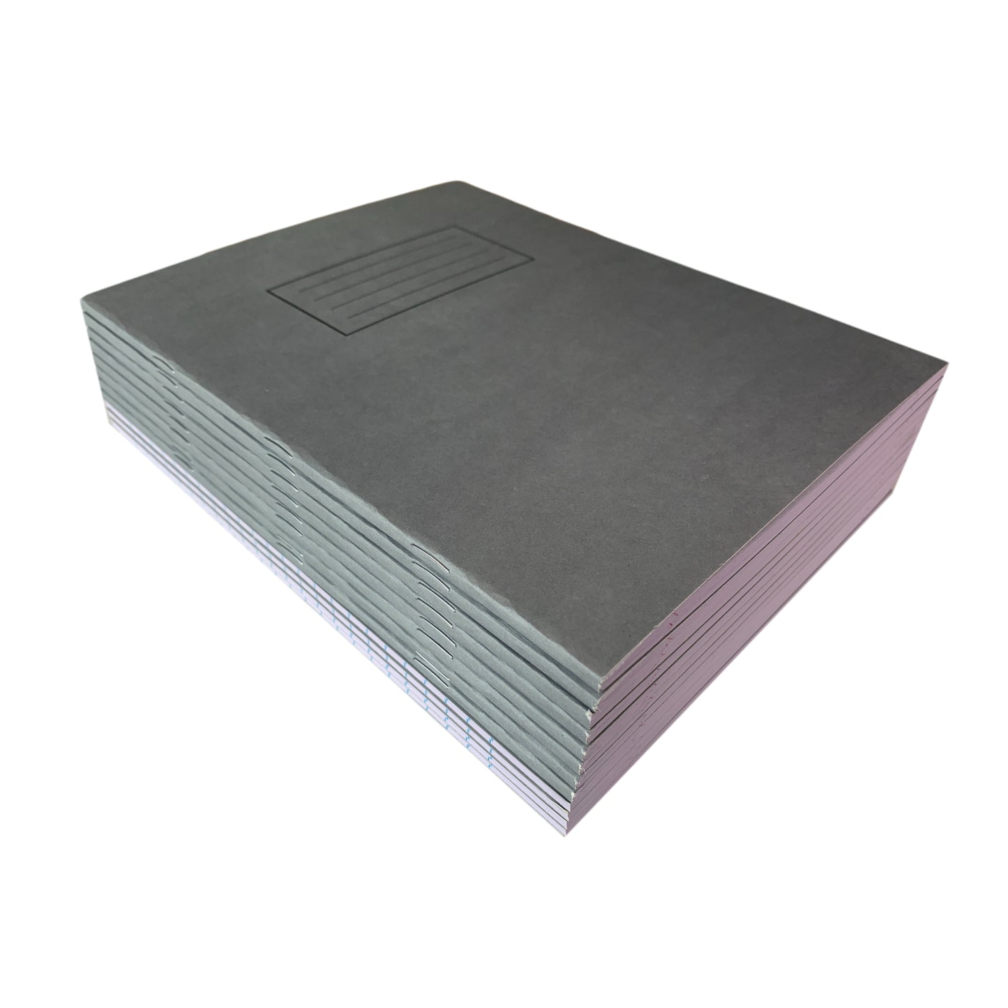 Pack of 50 Janrax 9x7" Grey 80 Pages Feint and Ruled Exercise Books