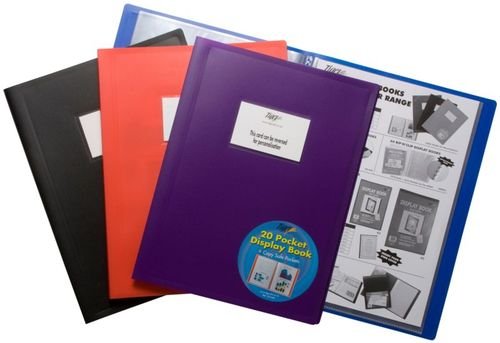 Tiger A4 100 Pocket Purple Flexi Cover Display Book