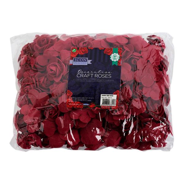 Pack of 250 Decorative Craft Roses by Icon Craft