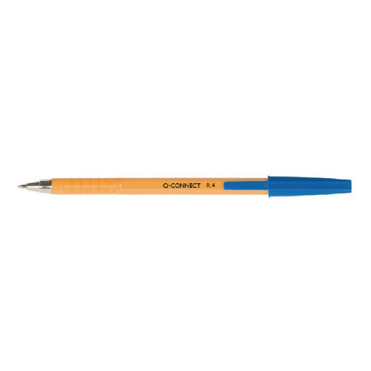 Q-Connect Ballpoint Pen Fine Blue (Pack of 20) KF34047