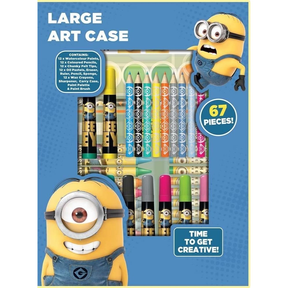 67 Pieces Despicable Me Minions Large Art Case