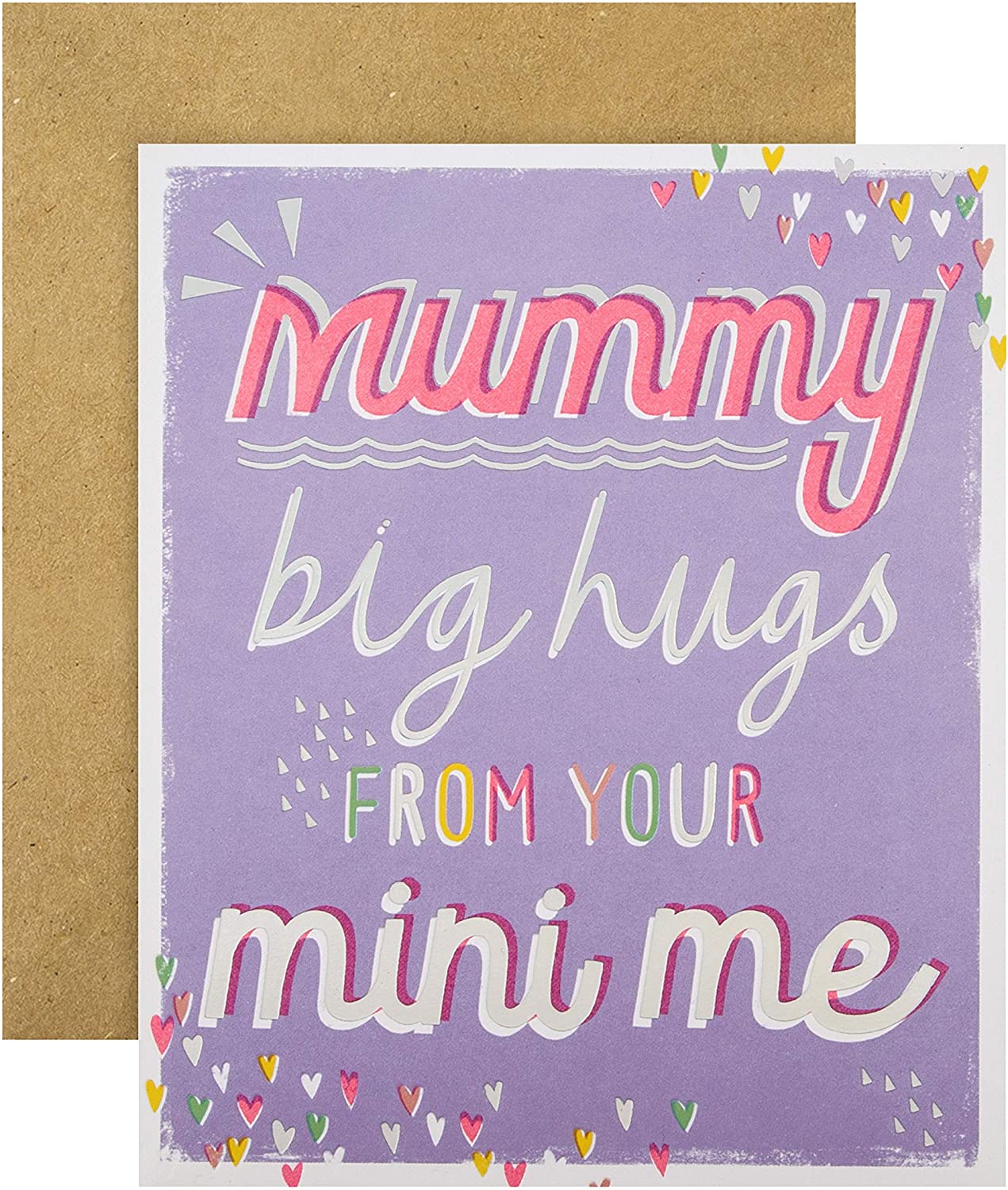 Mummy from Your Mini-Me Mother's Day Card Contemporary Text Based Design