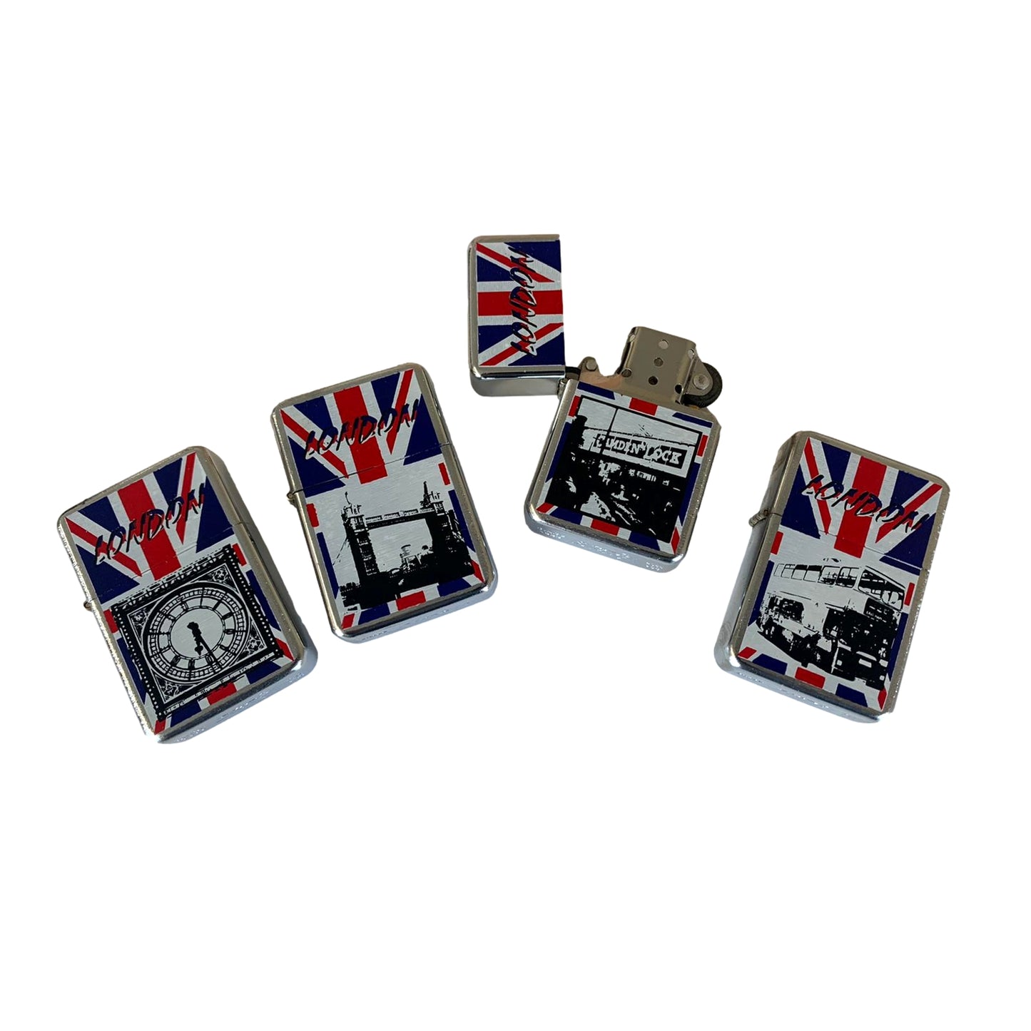 Union Jack London Design Windproof Petrol Lighter