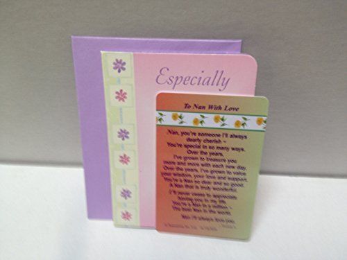 To Nan With Love ....Wallet Card (Sentimental Keepsake Wallet / Purse Card)