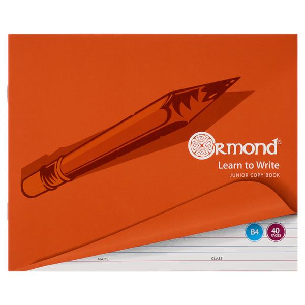 B4 40 Pages Learn To Write Copy Book by Ormond