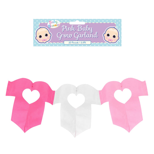 Decoration Garland Baby Grow Pink 2.6m