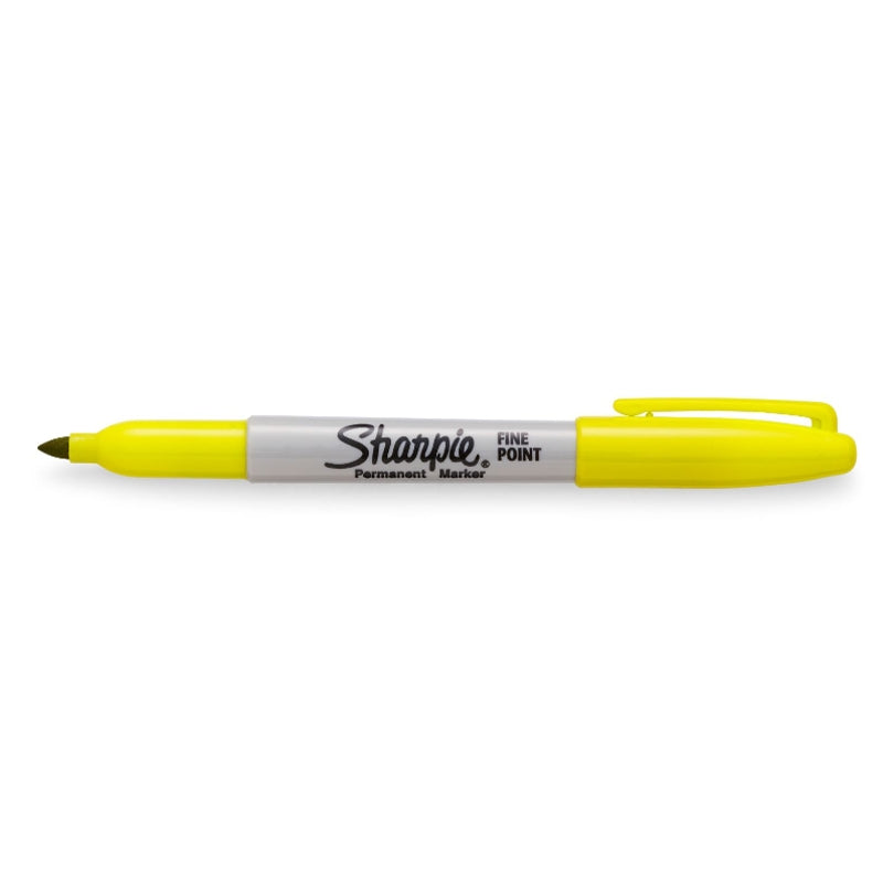 Yellow Sharpie Fine Point Permanent Marker Pen