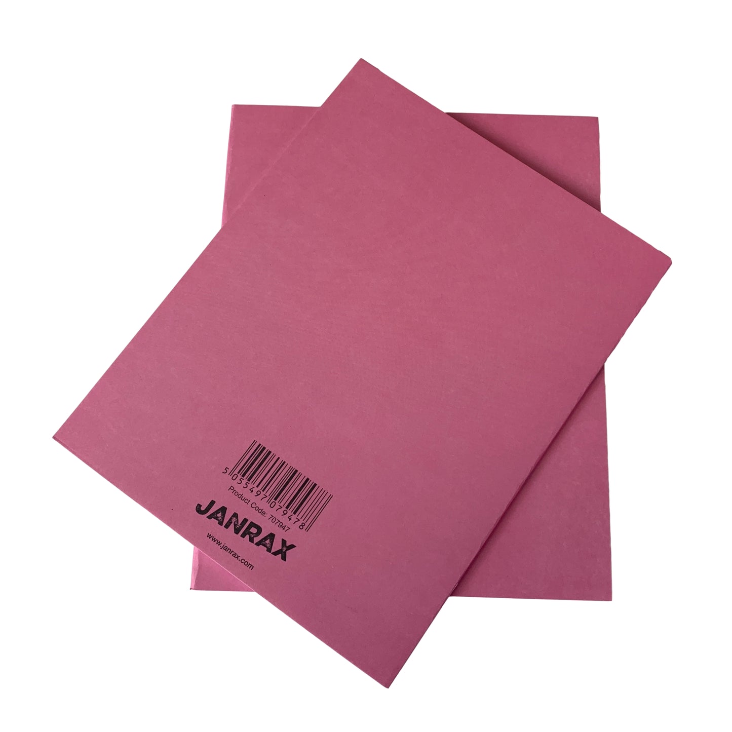 Pack of 50 Janrax 9x7" Pink 80 Pages Feint and Ruled Exercise Books