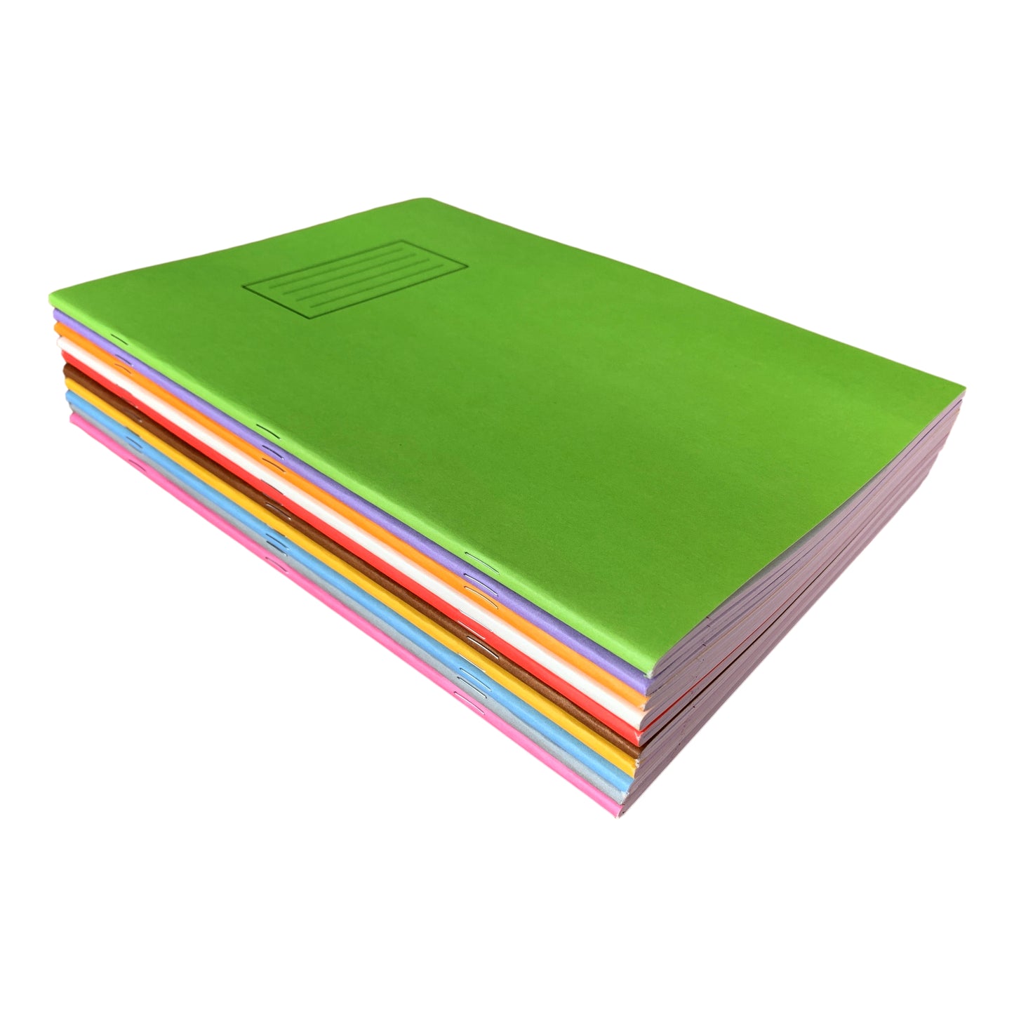 Pack of 50 Janrax A4 Green 80 Pages Feint and Ruled Exercise Books