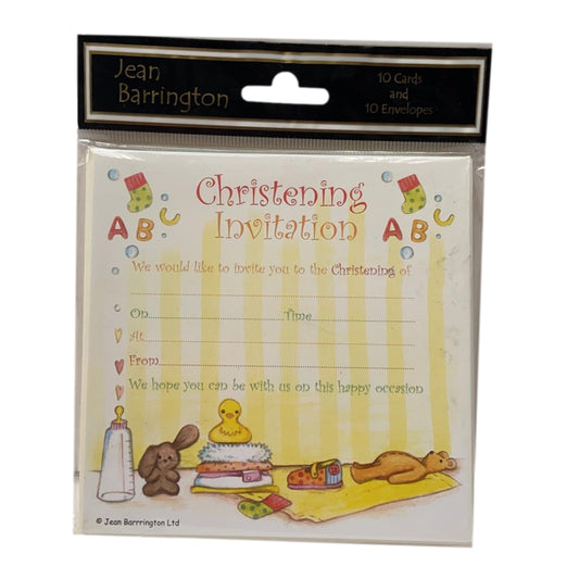 Girls/Boys Christening Invitations - Pack of 10