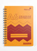 A6 160 Pages Twin Wire Notebook with Durable Wipe Clean Cover