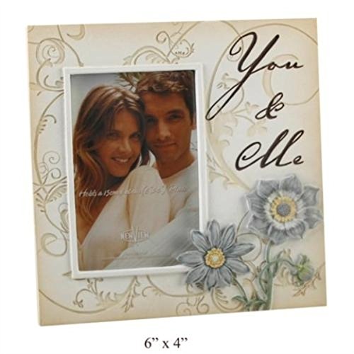 You & Me Colour Etch Sentiment Stone Photo Frame - 6" x 4" (15cm x 10cm)