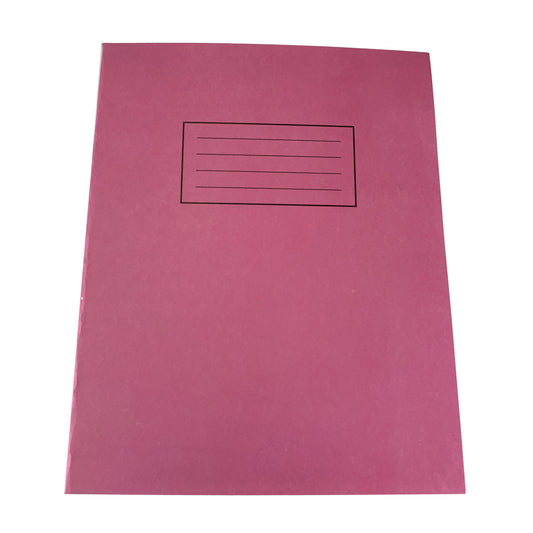 Pack of 50 Janrax 9x7" Pink 80 Pages Feint and Ruled Exercise Books