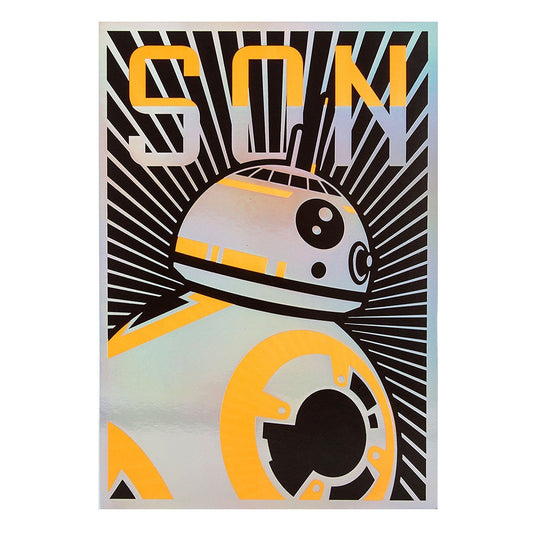 Hallmark Son Star Wars Birthday Card 'BB8' Medium