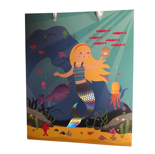 Mermaid Design Medium Every Day Gift Bag