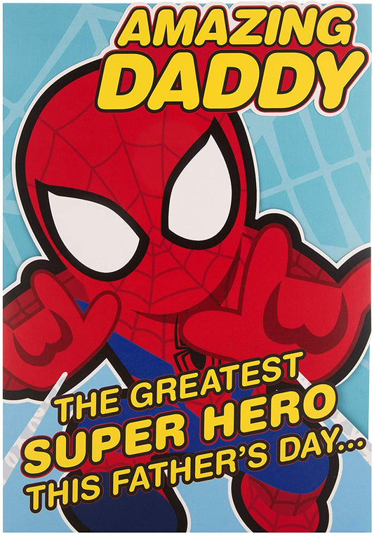 Spiderman Daddy Father's Day Card 'Super Hero'