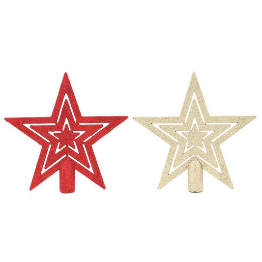 Traditional Star Glitter Design Christmas Tree Topper