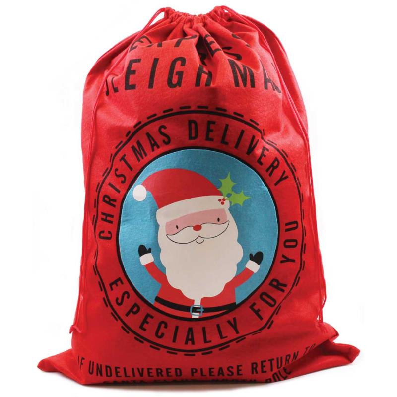 Super Jumbo Printed Santa Mail Design Christmas Sack