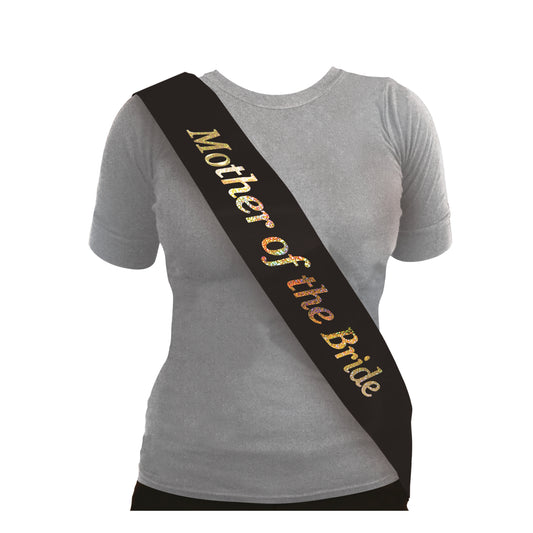 Sash Mother Of The Bride Black