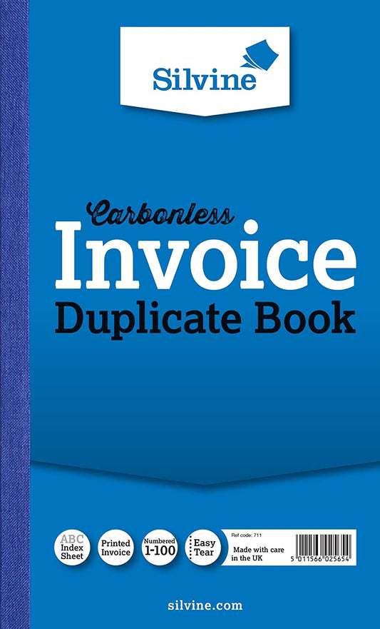 Carbonless Duplicate Invoice Book 8.25"x5"