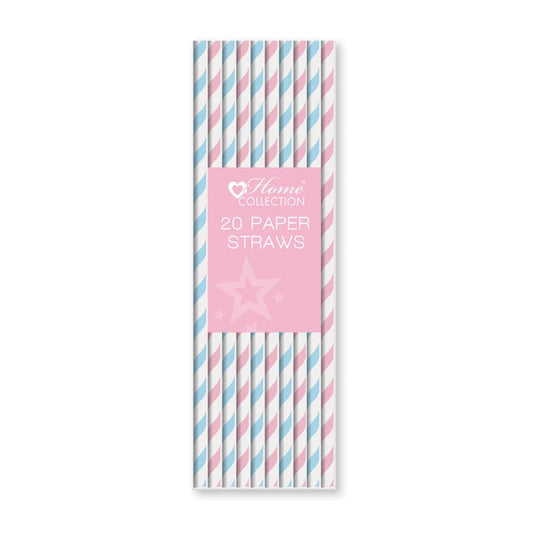 Pack of 20 Baby Shower Party Blossom Paper Straws