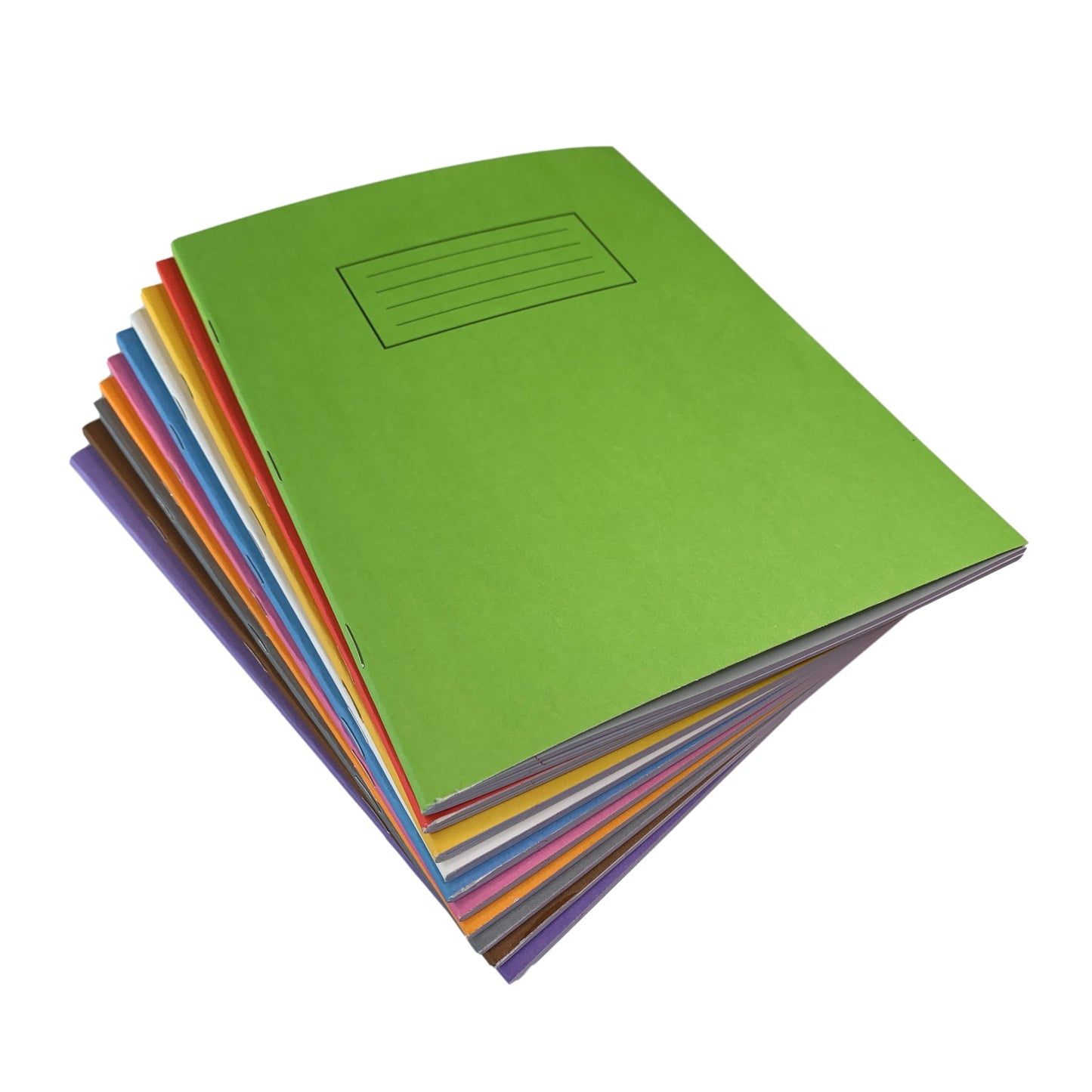 Pack of 50 Janrax 9x7" Grey 80 Pages Feint and Ruled Exercise Books