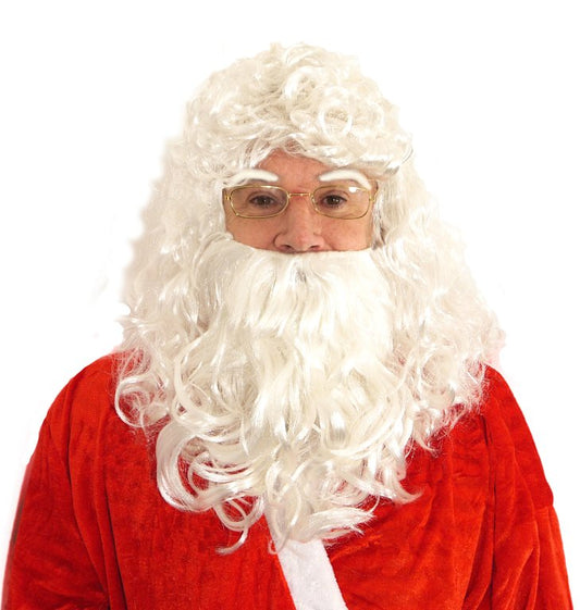 Santa Wig with Beard and Eyebrows