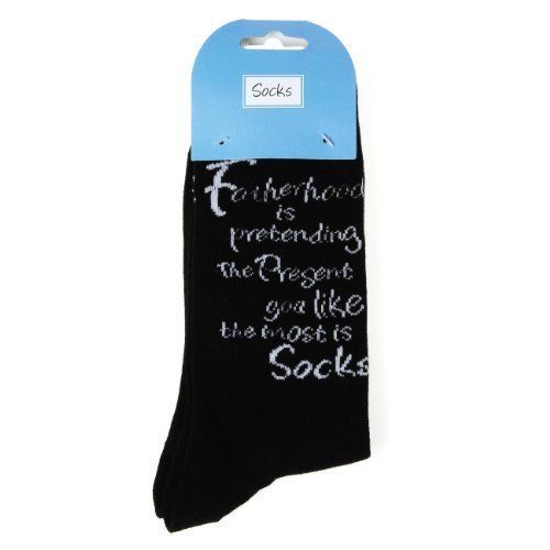 Me to You Grandad Socks Embroidered with Fatherhood Is Pretending The Present You Like The Most Is Socks