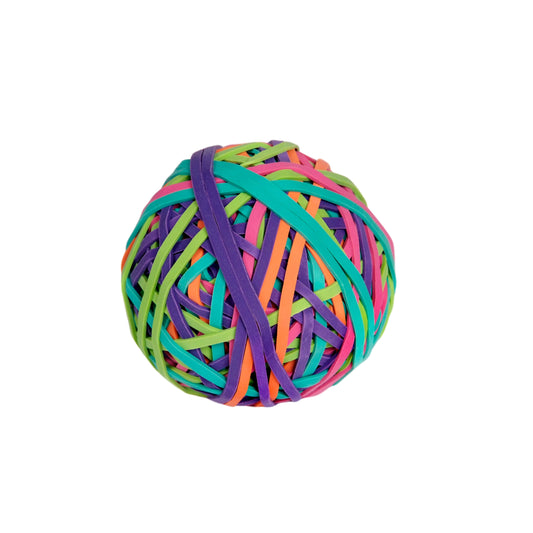 Ball of 200 Assorted Colour Rubber Band