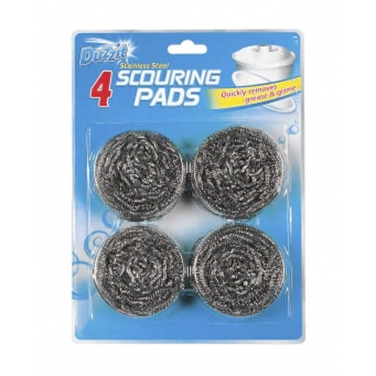 Duzzit Stainless Steel Scouring Pads 4 Pack